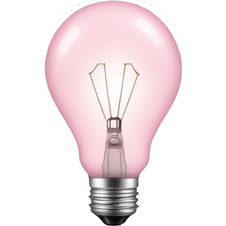 light pink lightbulb emoji