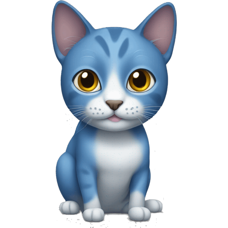 Bleu cat emoji