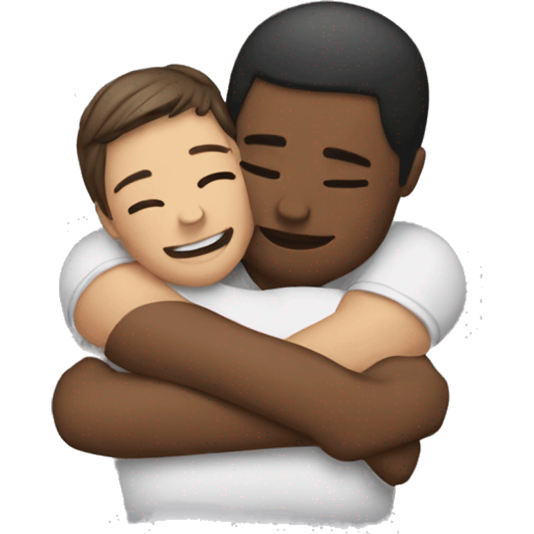 hugging someone with love emoji