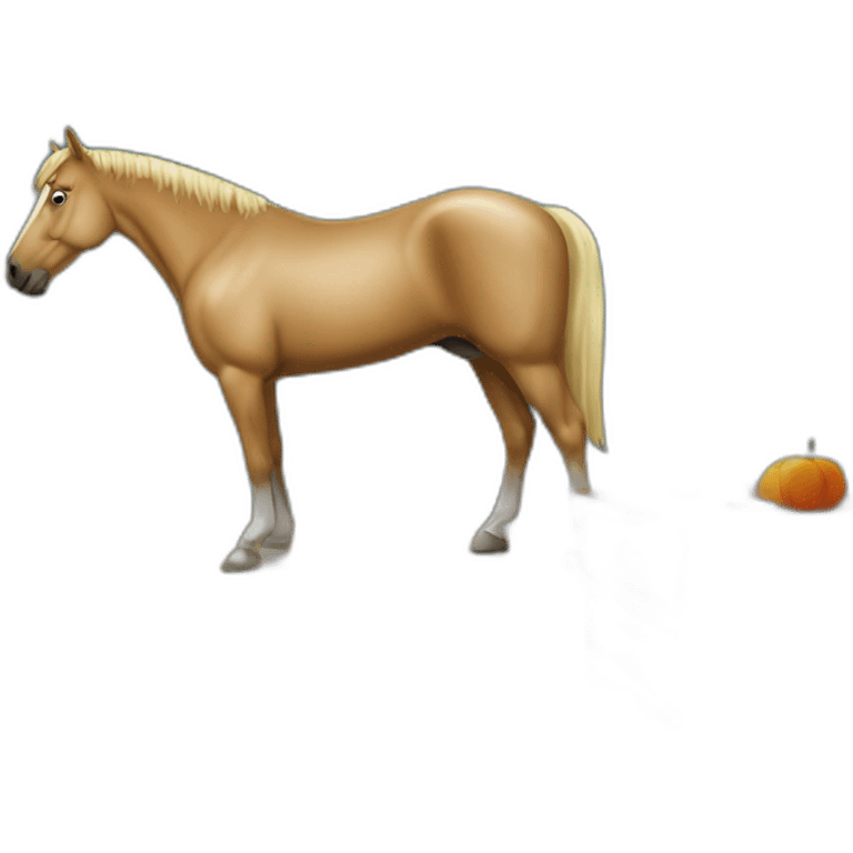 Cheval dans une maison  emoji