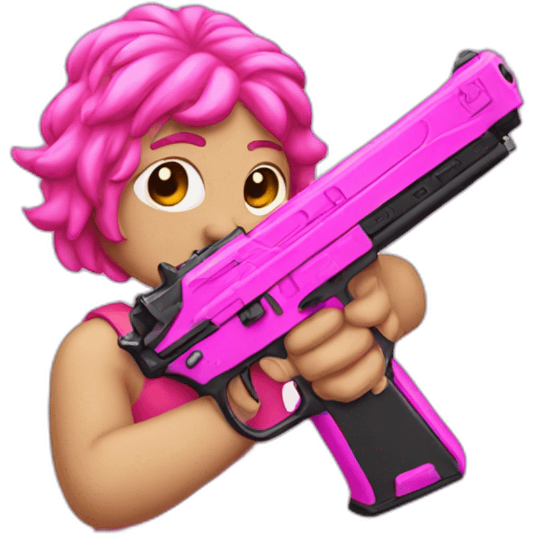 pink gun gay emoji