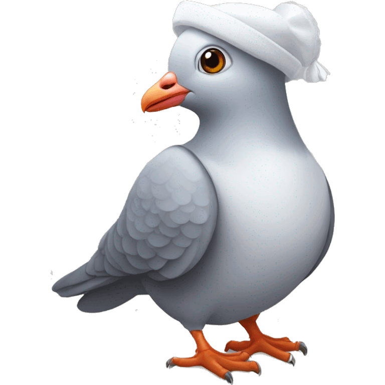 pigeon with a white bonnet (hand maid's tale) emoji