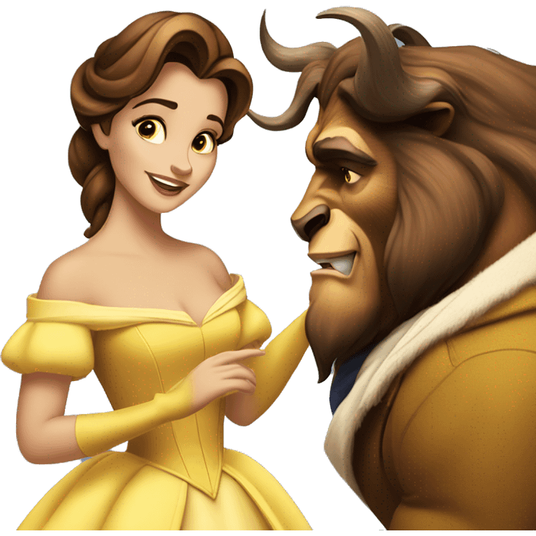 beauty and the beast belle emoji