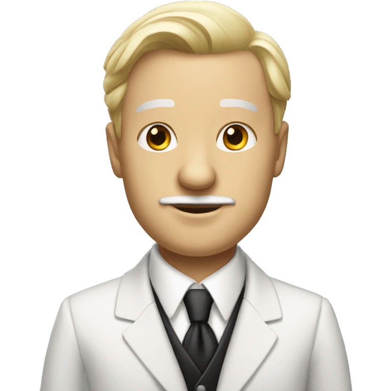 A white gentleman in formal attire  emoji