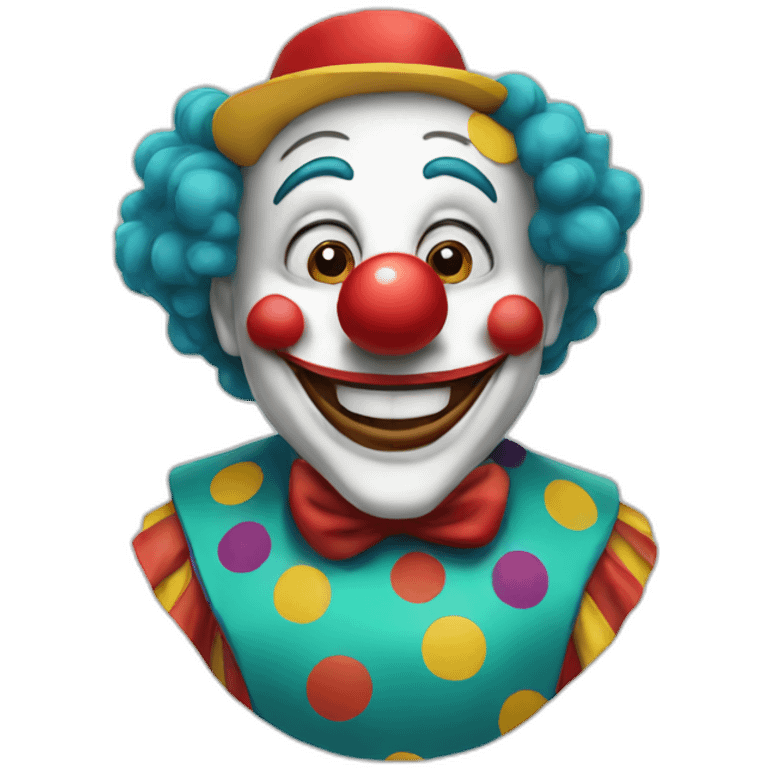 Happy clown emoji