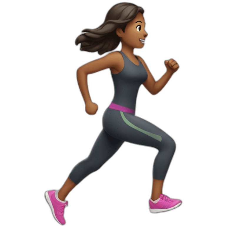 woman running emoji