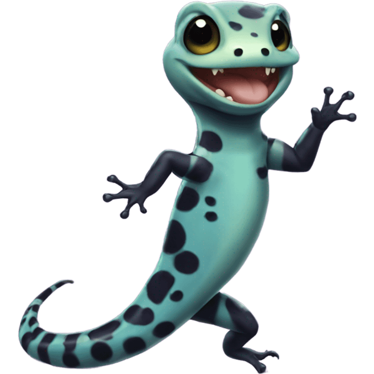 Spotted salamander excited  emoji