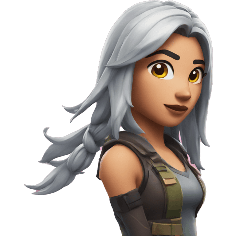 fortnite character girl emoji