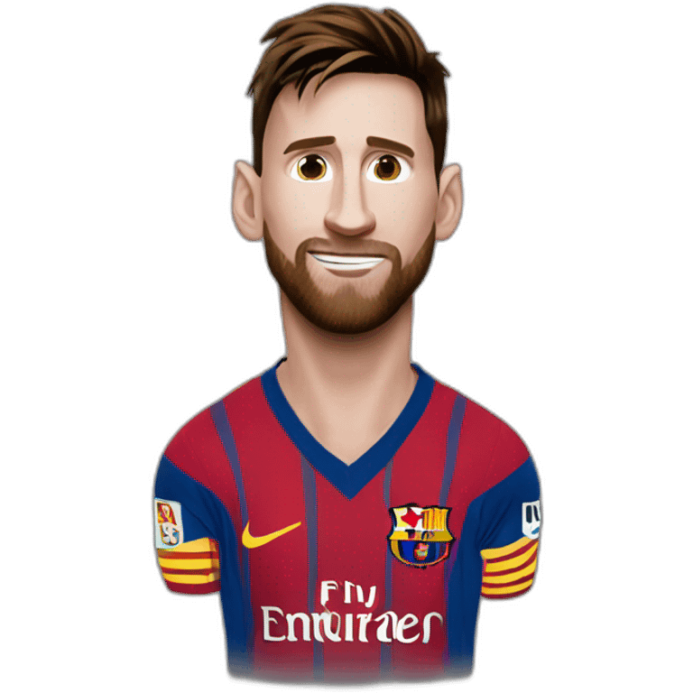 Leo Messi siendo cargado por cr7 emoji