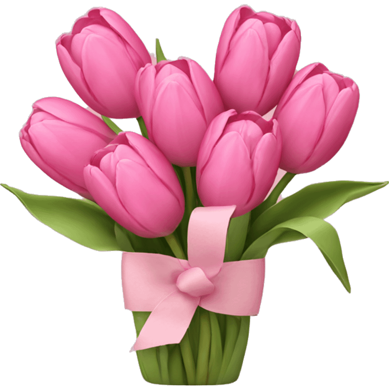 pink tulips bouquet  emoji