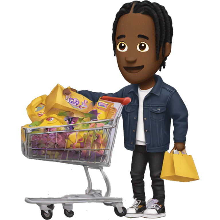 Travis Scott buying a product  emoji