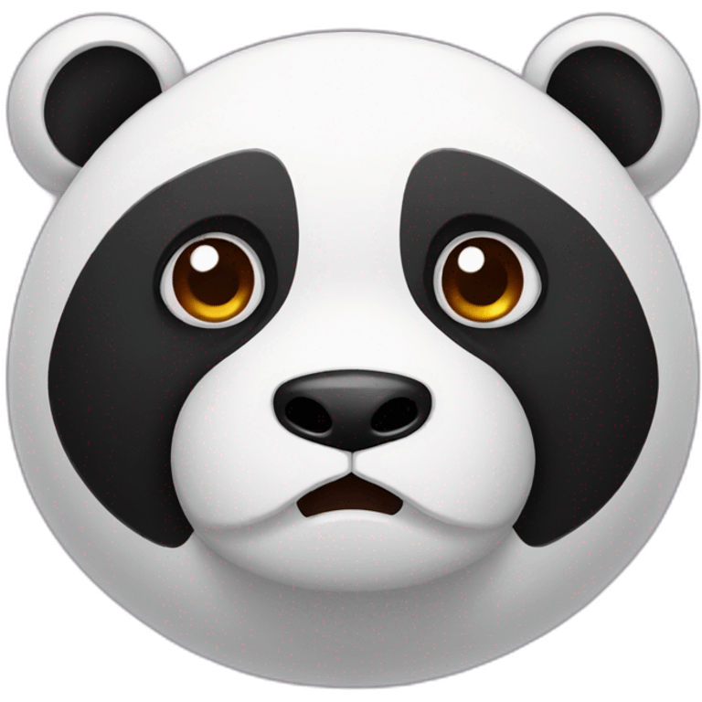 panda with angry eyes emoji