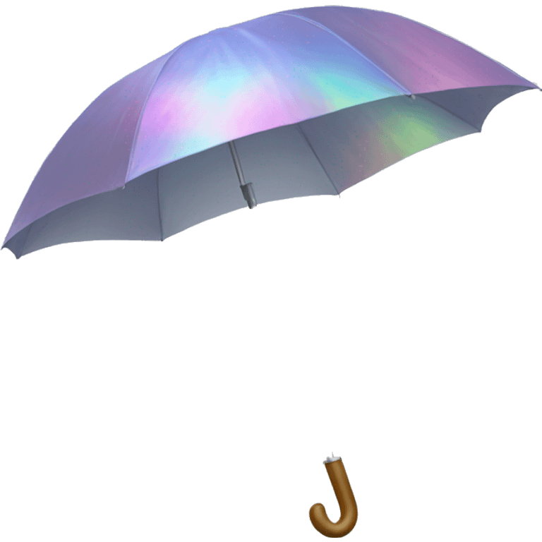 Holographic umbrella emoji