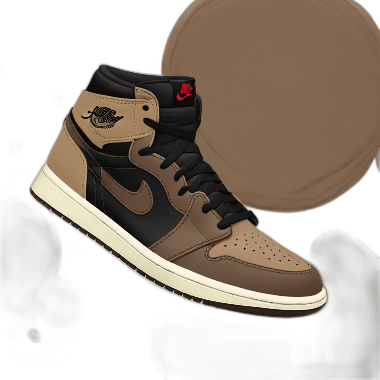 Jordan 1 high Travis Scott reverse mocha emoji