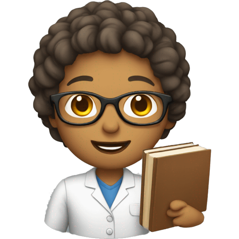 teacher holding books emoji