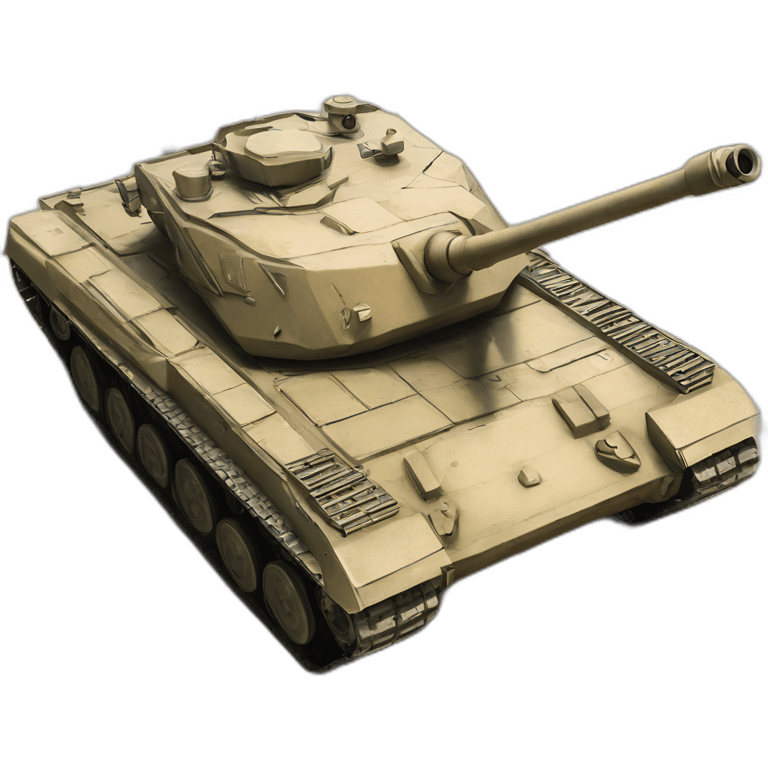 Un tank qui se bat contre un autre tank emoji