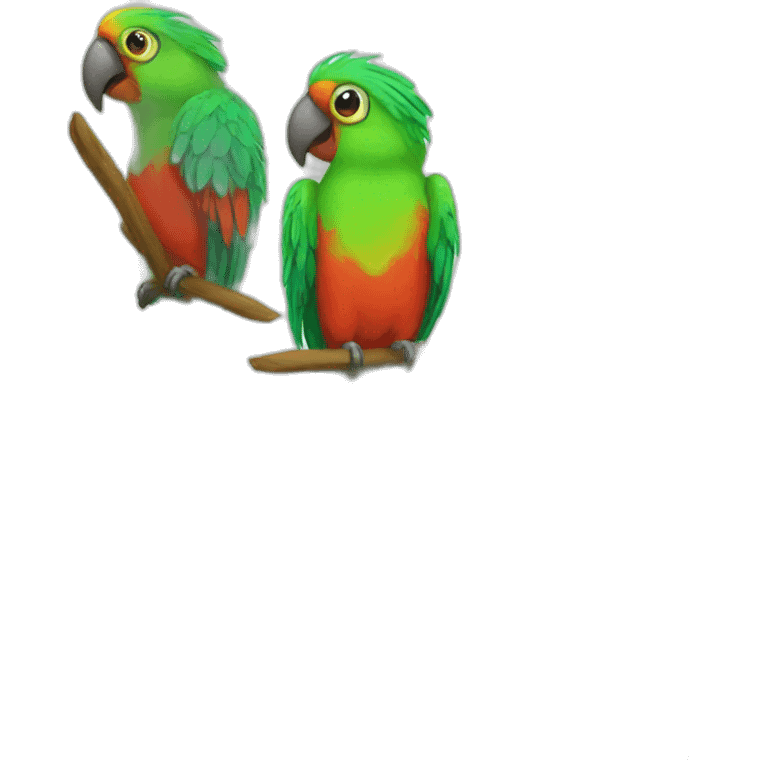 rotating-parrots emoji