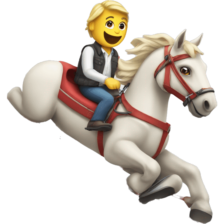 Horse on rollercoaster  emoji