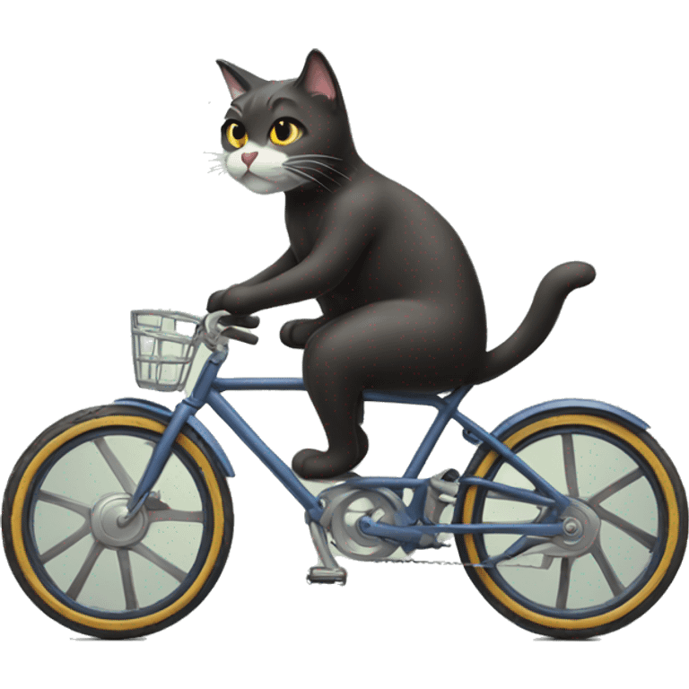 Cat on a bike emoji