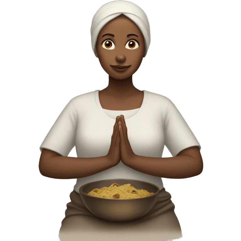 fasting woman emoji