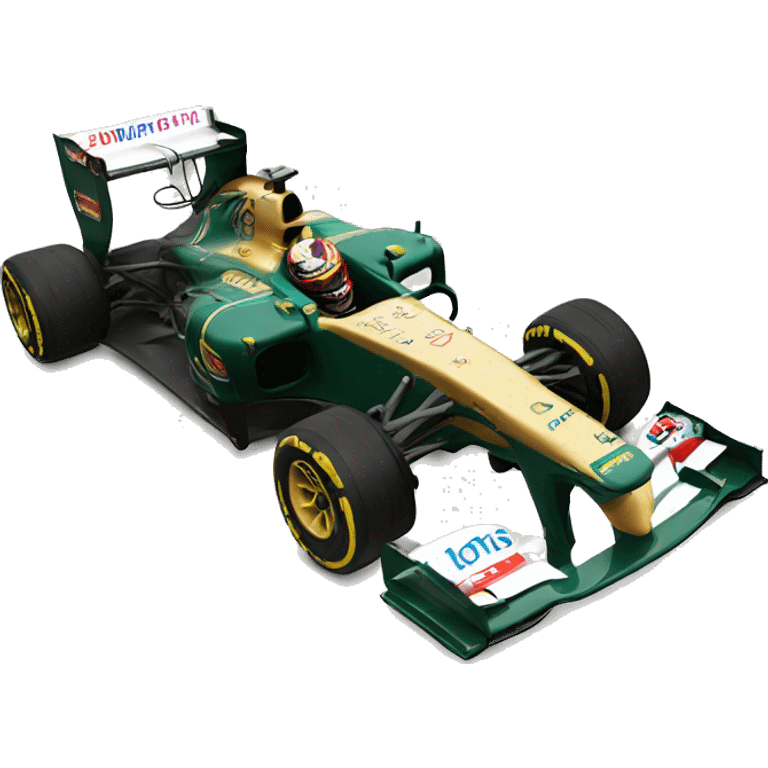 2012 formula 1 car with Lotus  emoji