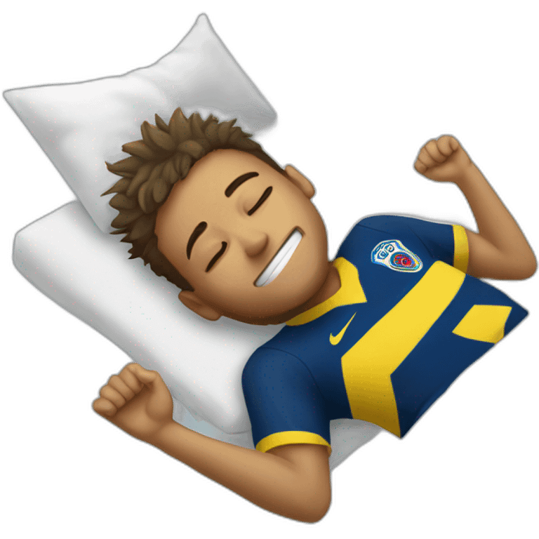 Neymar sleep celebration emoji