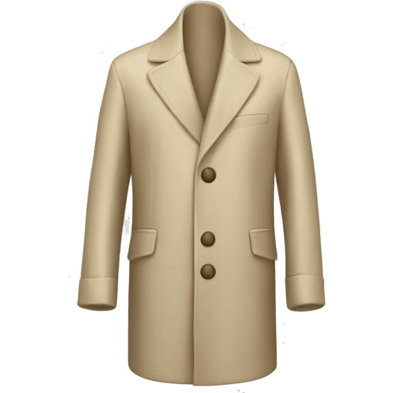 Silk coat in beige emoji