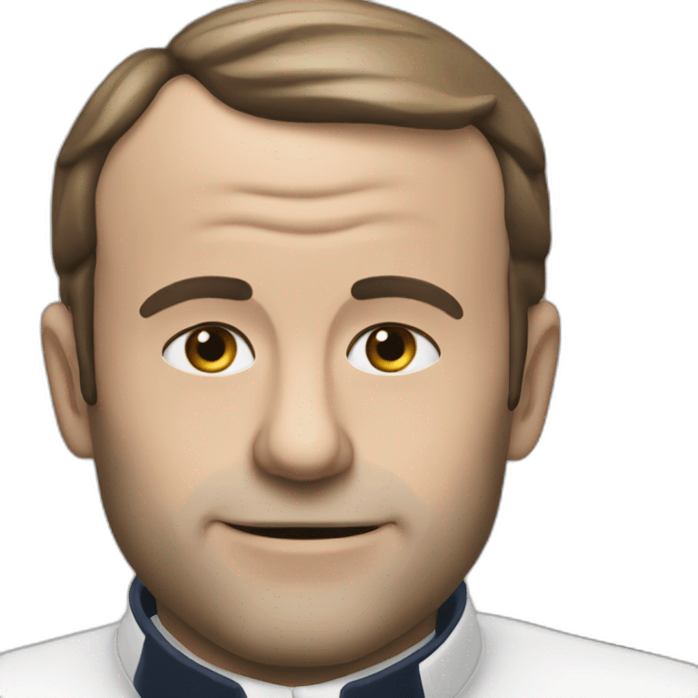 Macron qui fume un joins  emoji