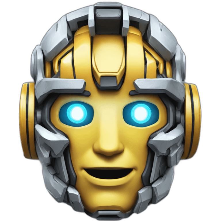 friendly transformers style AI brain exposed circuit emoji