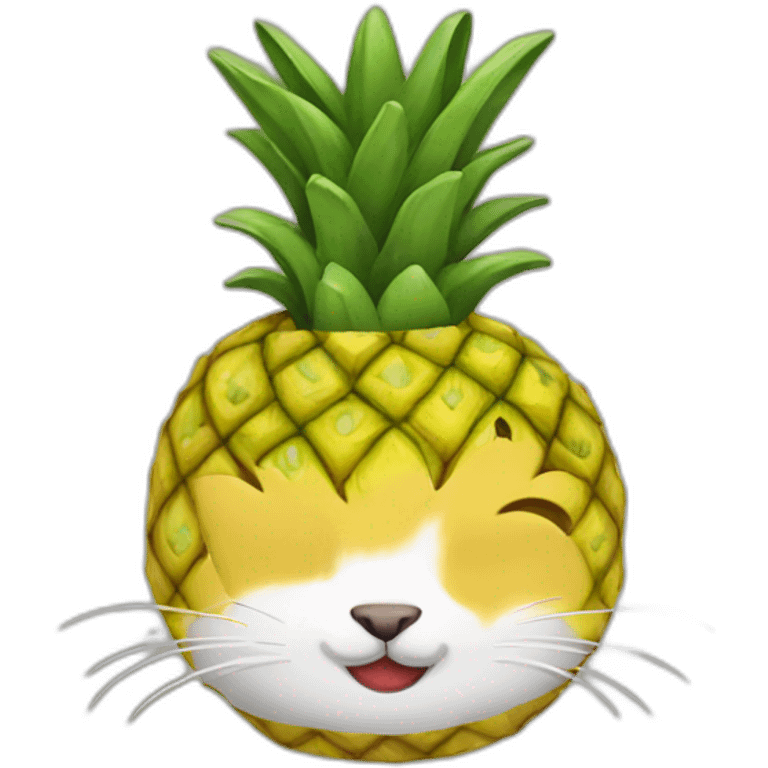 cat ananas emoji