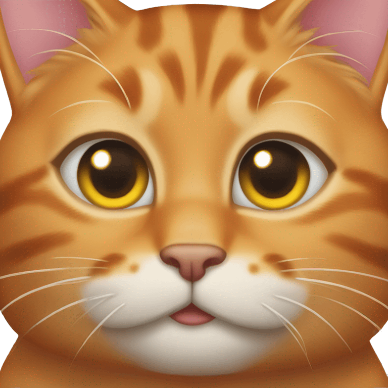 Tabby orange cat poorly emoji