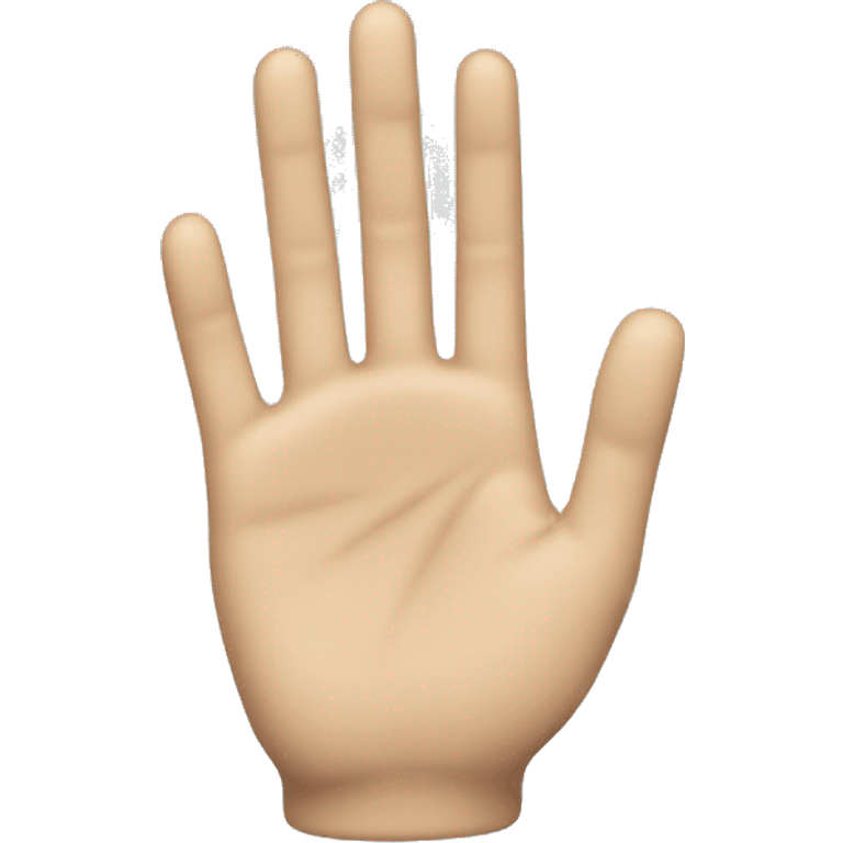 The hand of the prototype emoji