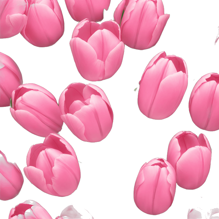 pink tulips emoji