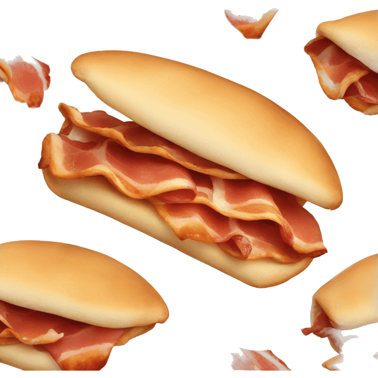 bacon naan roll emoji