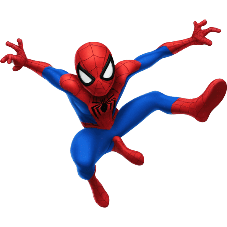 Spiderman flying emoji