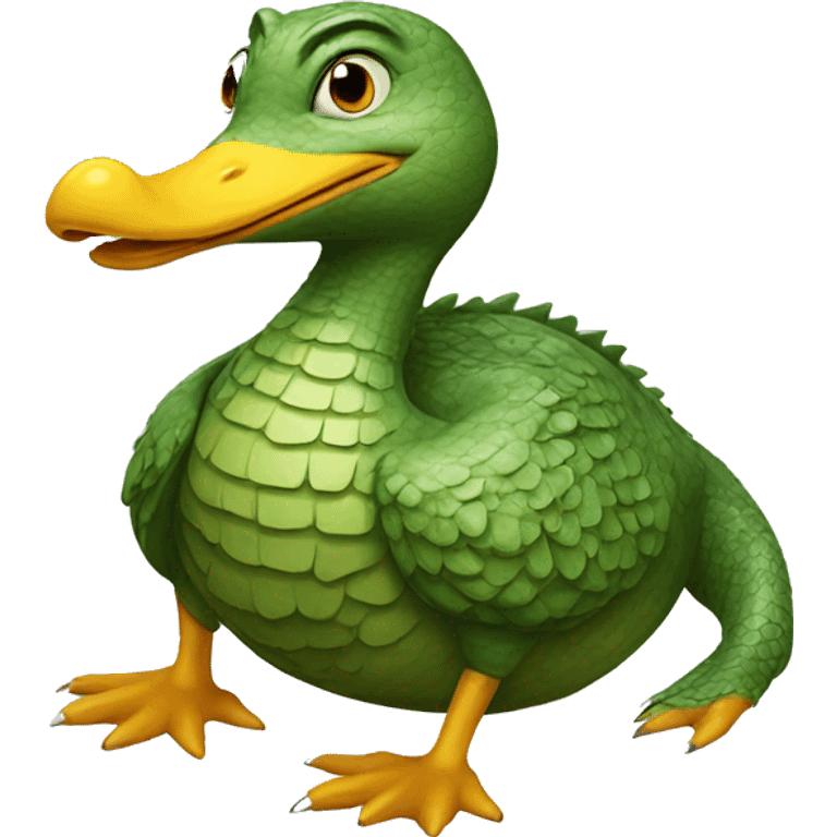 crocodile duck emoji