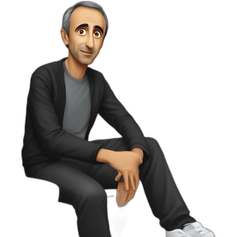 Eric Zemmour au toilette emoji