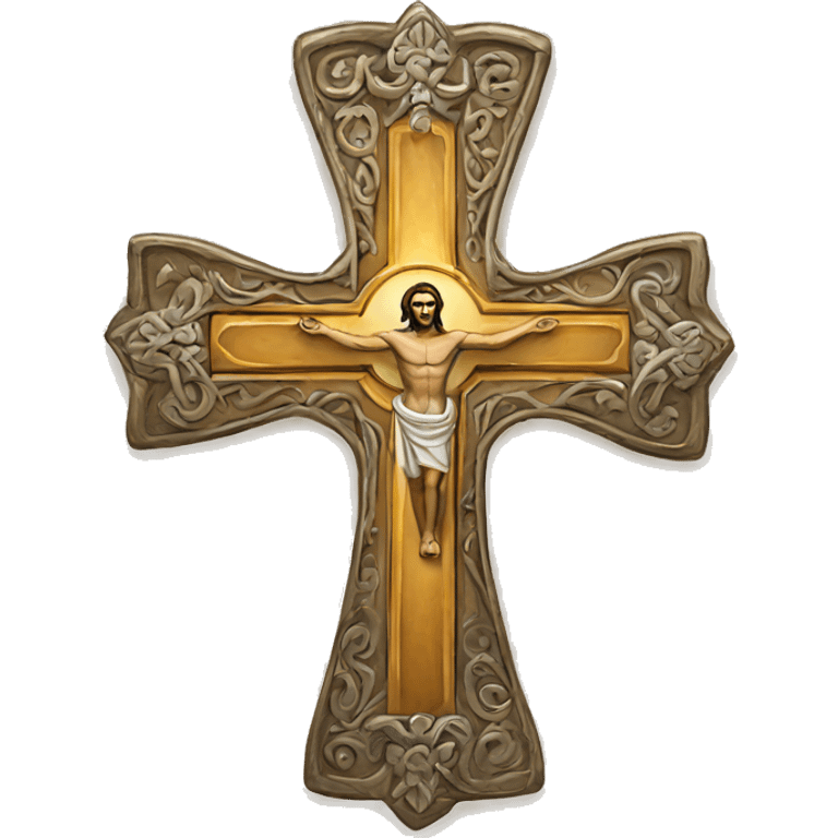 coptic Orthodox cross clear emoji