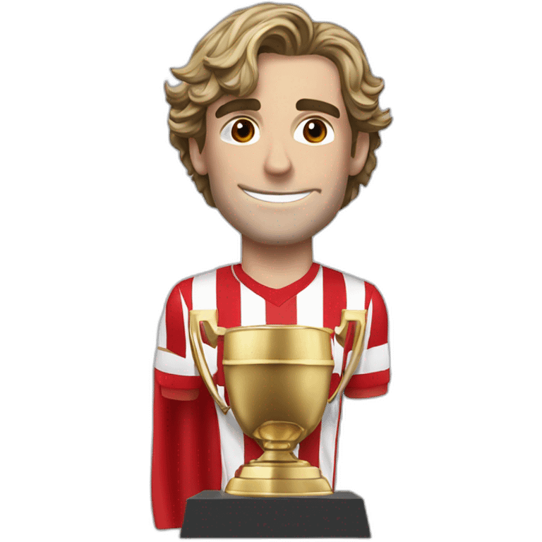 Griezmann avec un trophée emoji