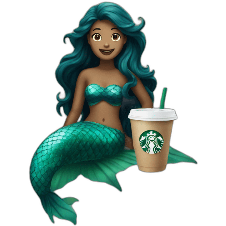 the starbucks mermaid emoji