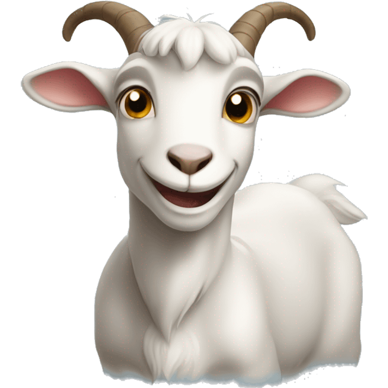 Happy goat emoji