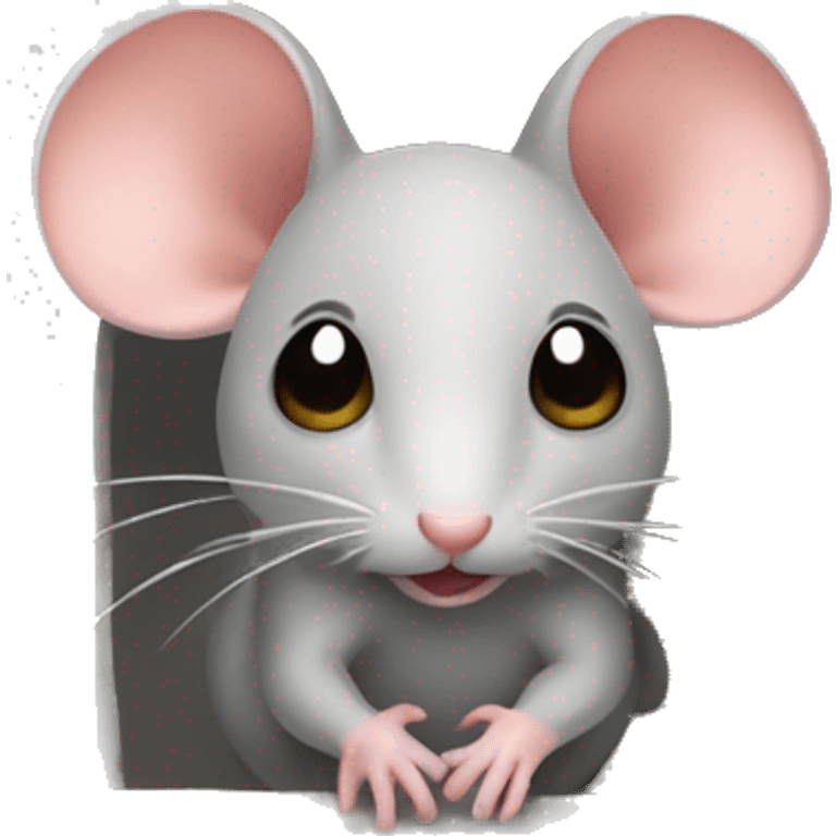 Mouse inside a house emoji