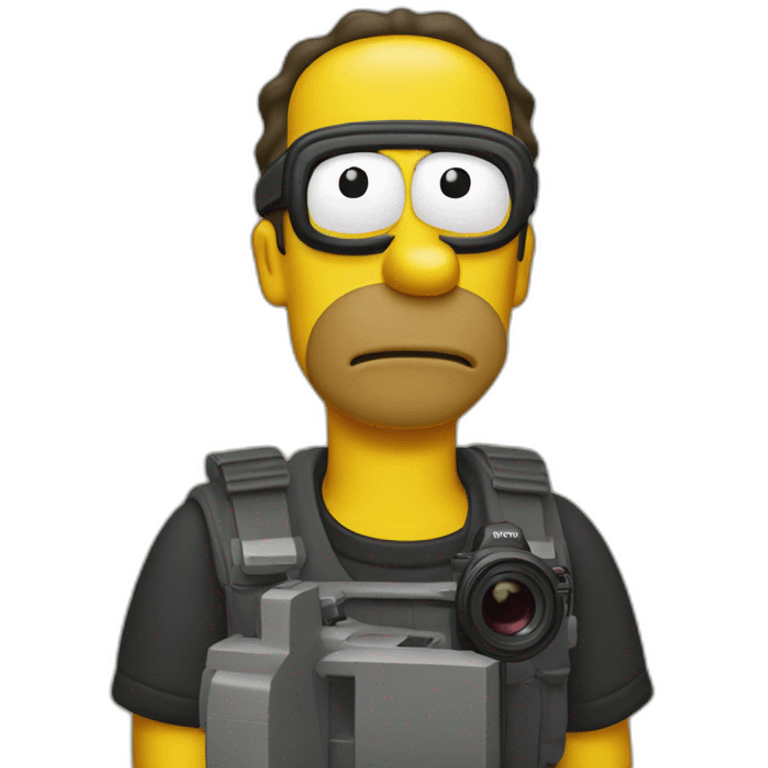 Homero Simpson Cameraman emoji