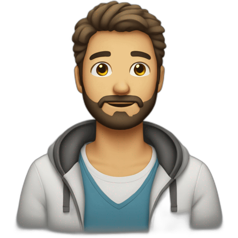 vicho guy with beard emoji