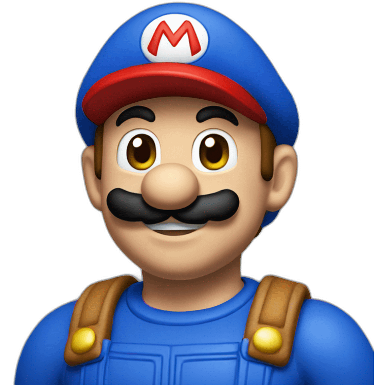 blue supermario emoji