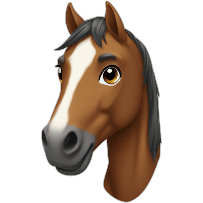 A horse emoji