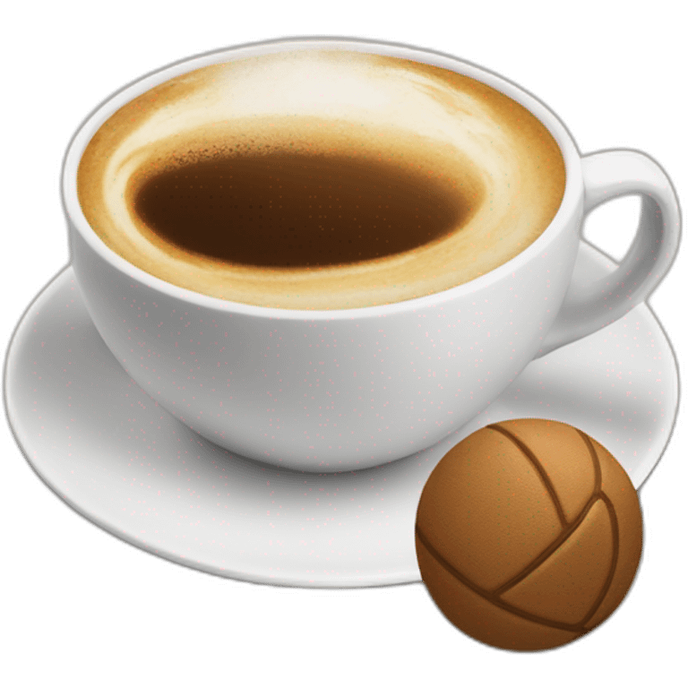 footvolley and coffee emoji