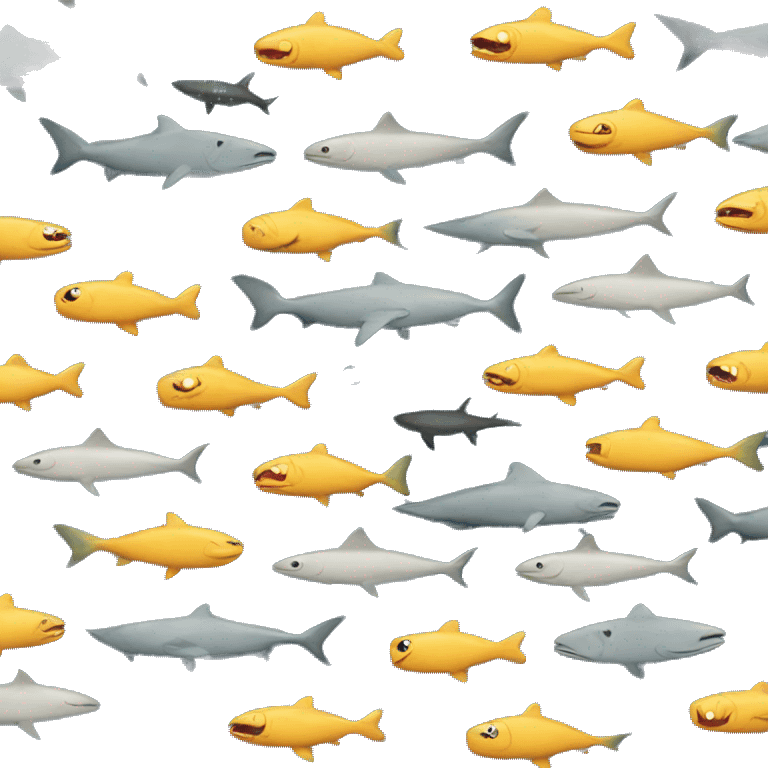 Fish and sharks emoji