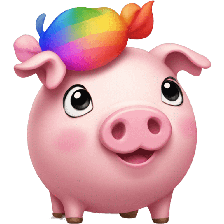 happy gay piggy :3 emoji