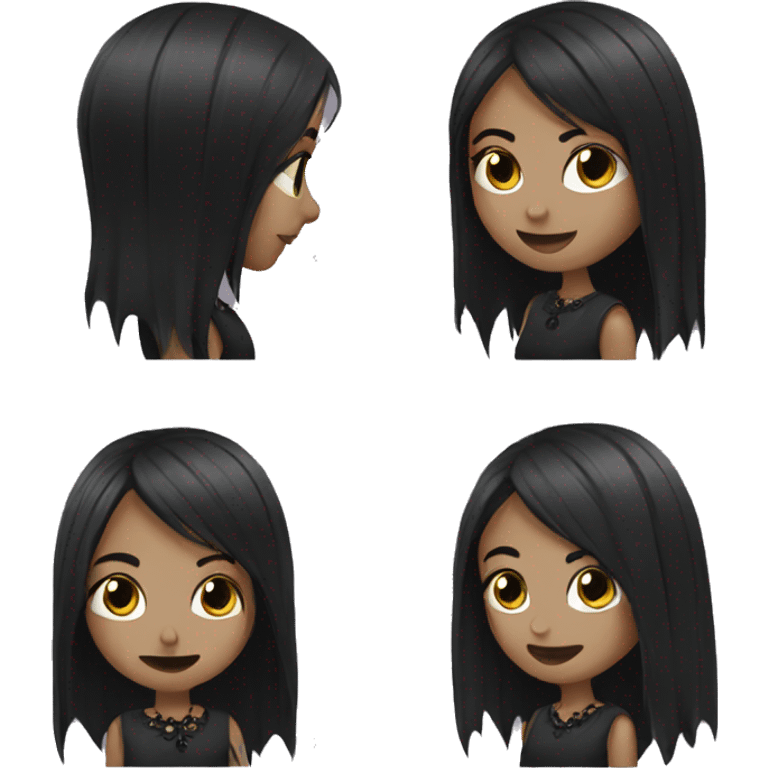 a goth girl emoji emoji